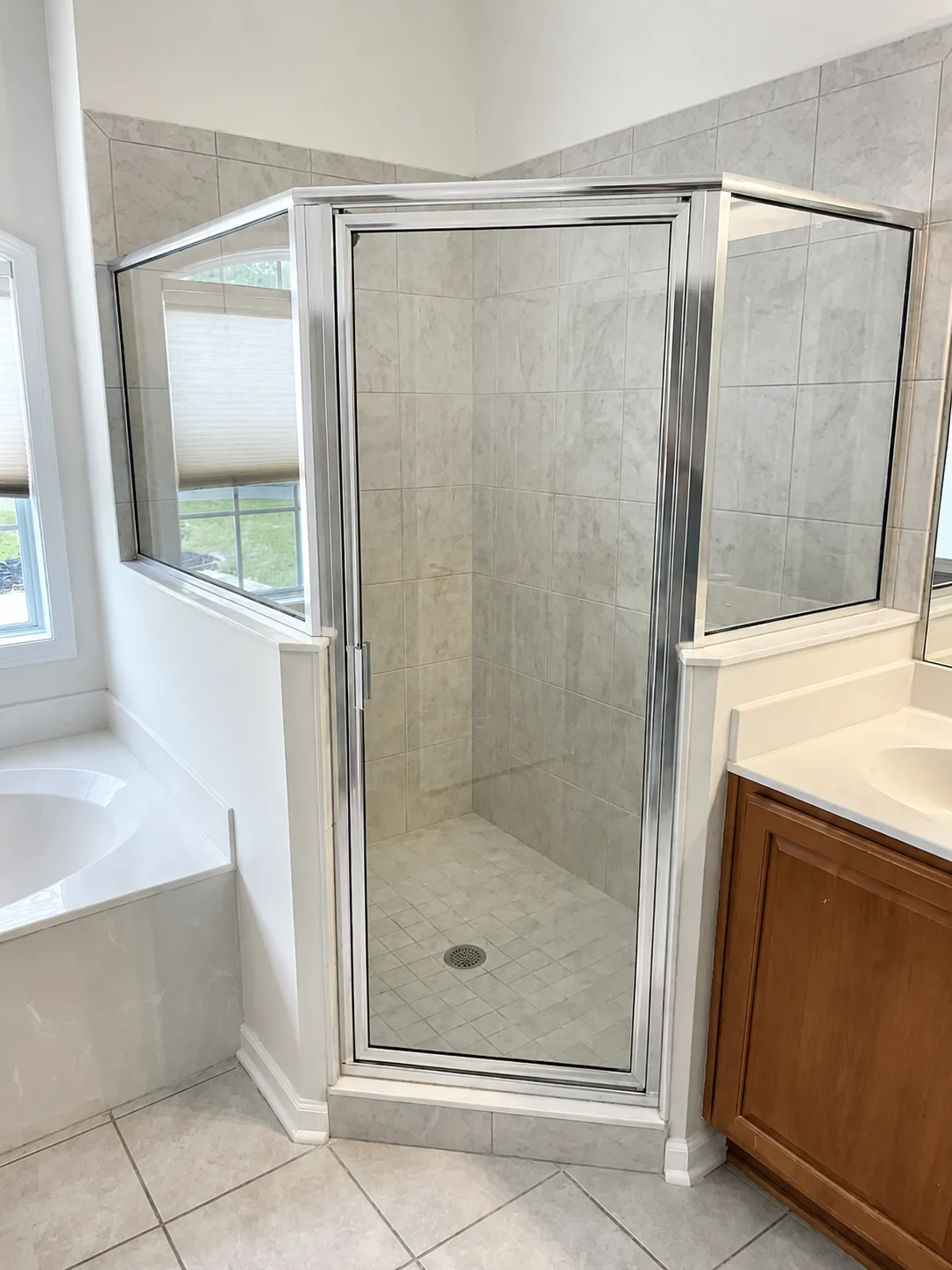 Shower after bath remodel by Paez And More
